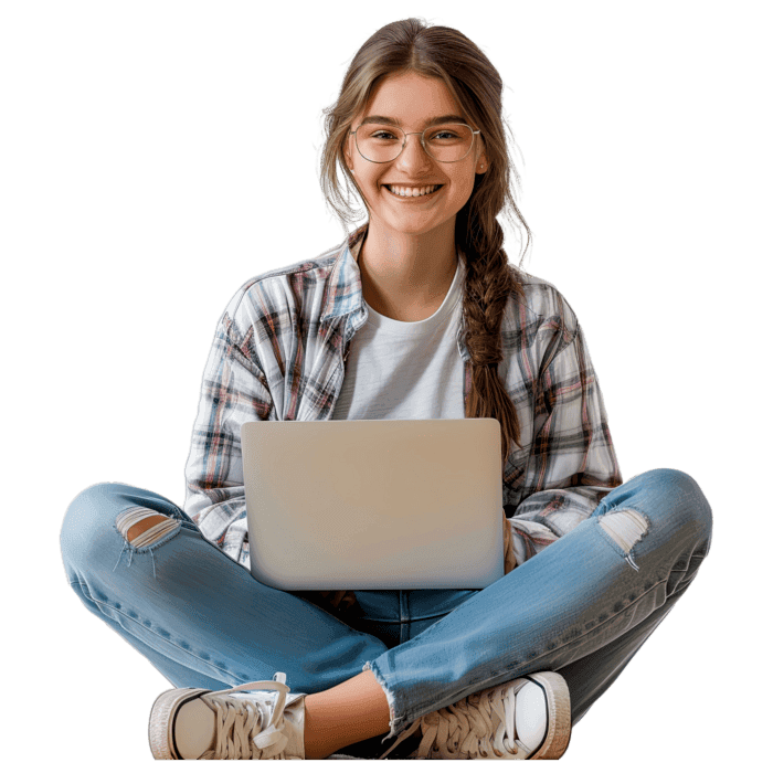 Student using AI Mock Interview System